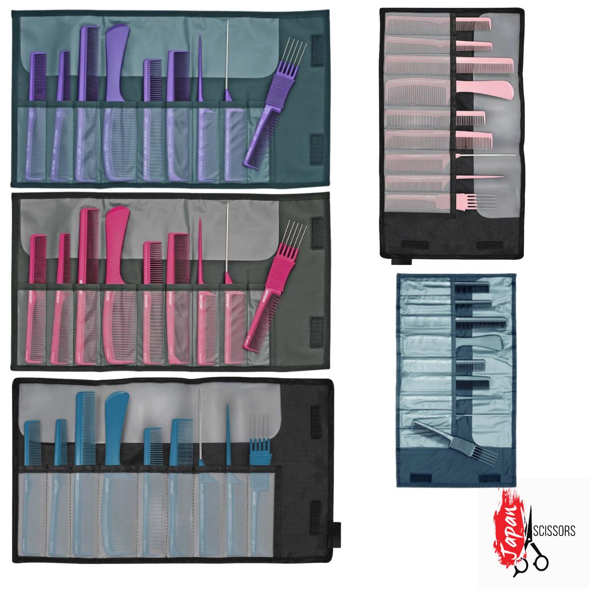 Jaguar Ionic 9 Piece Comb Set With Case