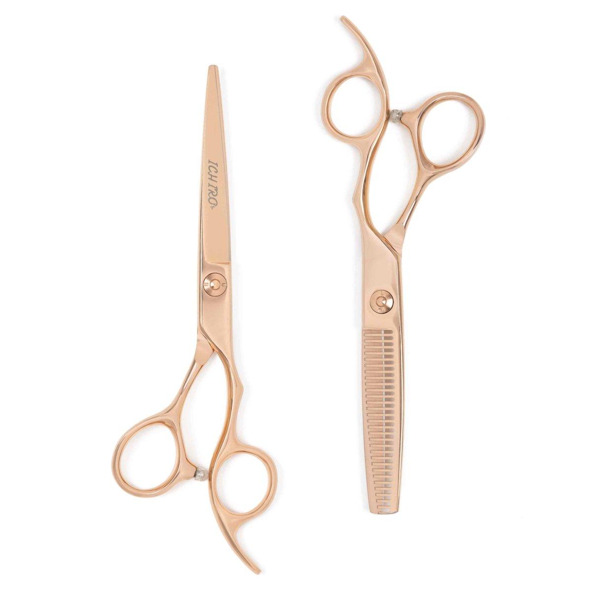 Ichiro Rose Gold Hairdressing Scissor Set - Japan Scissors