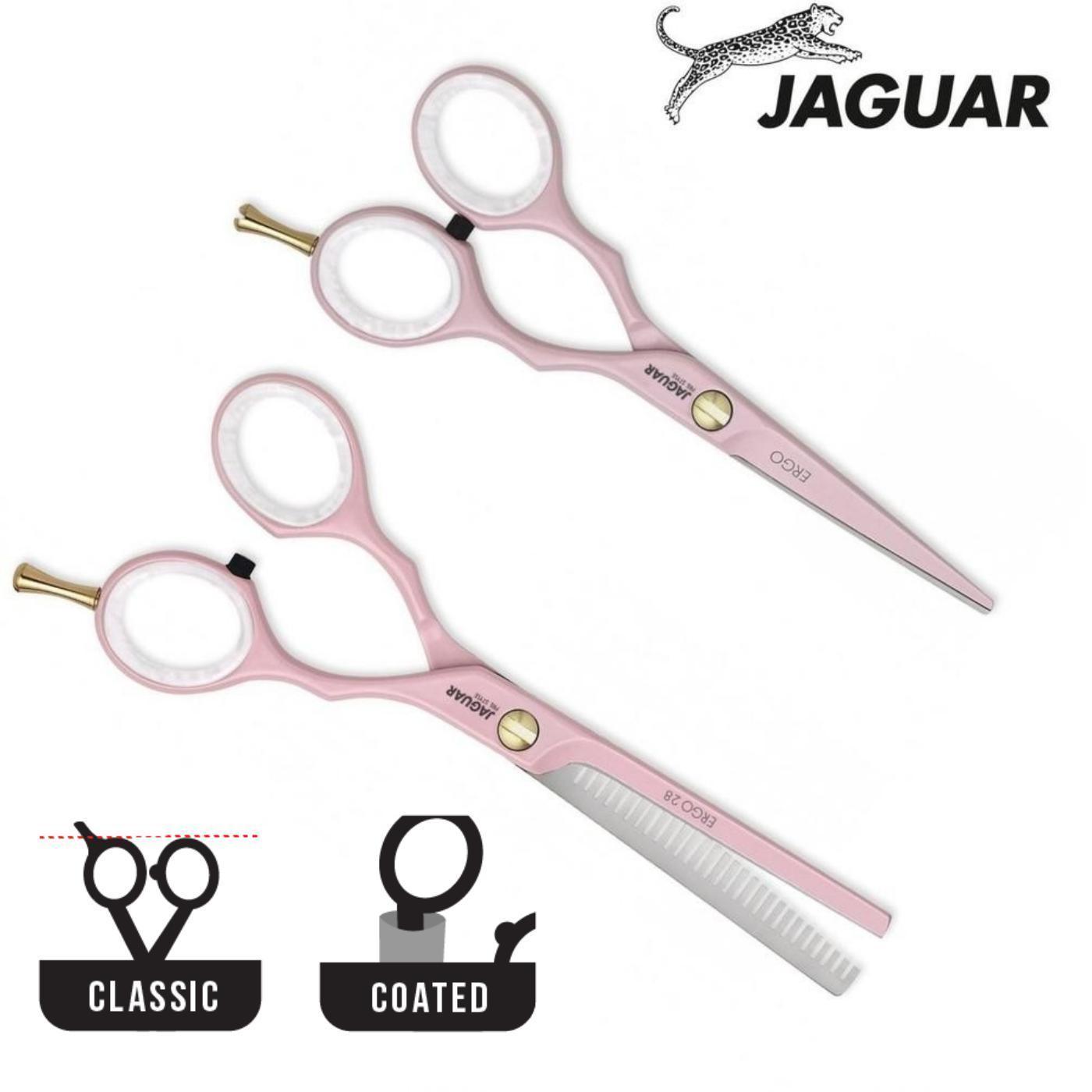 Jaguar Pink Pre Style Ergo Cutting & Thinning Set - Japan Scissors