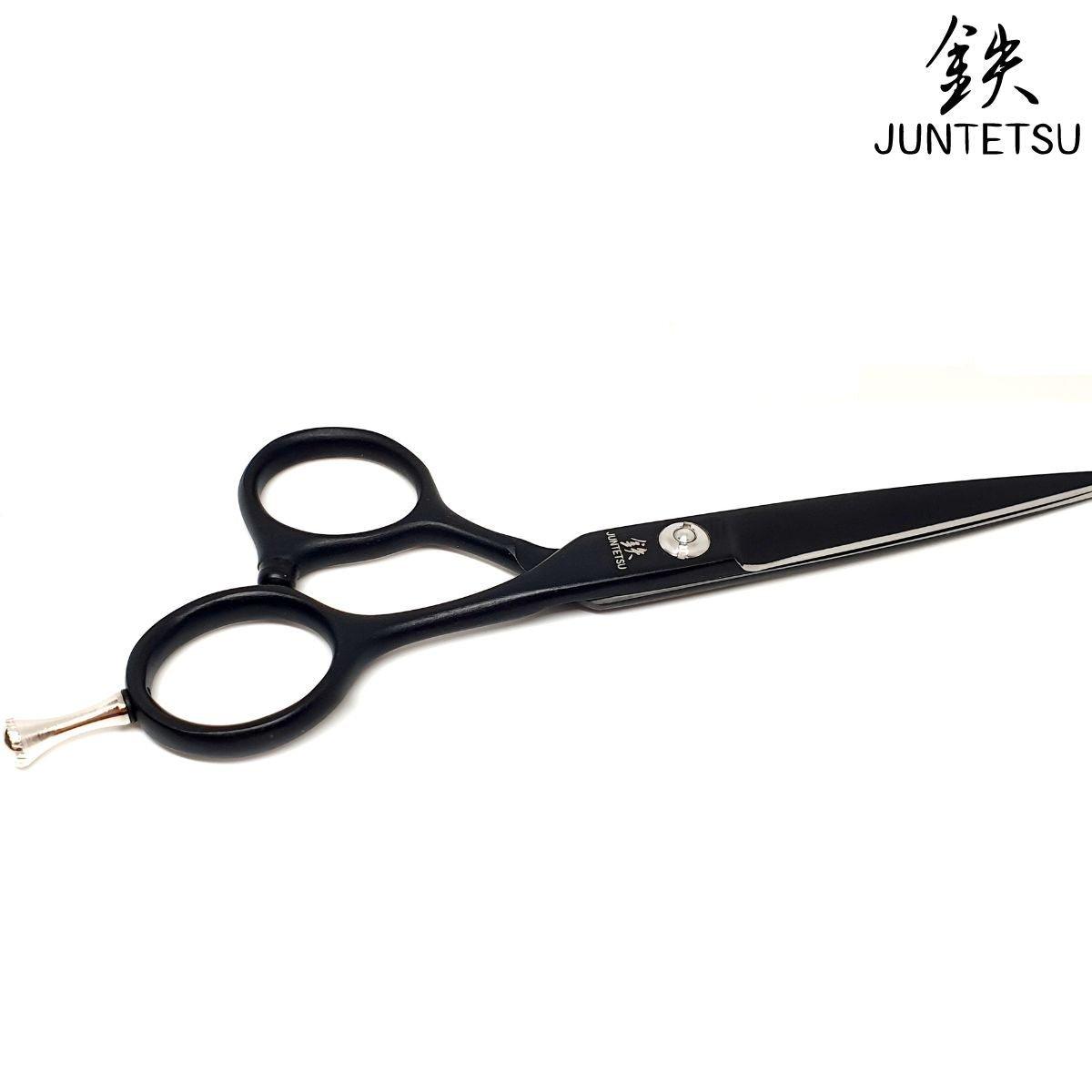 Juntetsu Matte Black Ergo Cutting Scissors - Japan Scissors