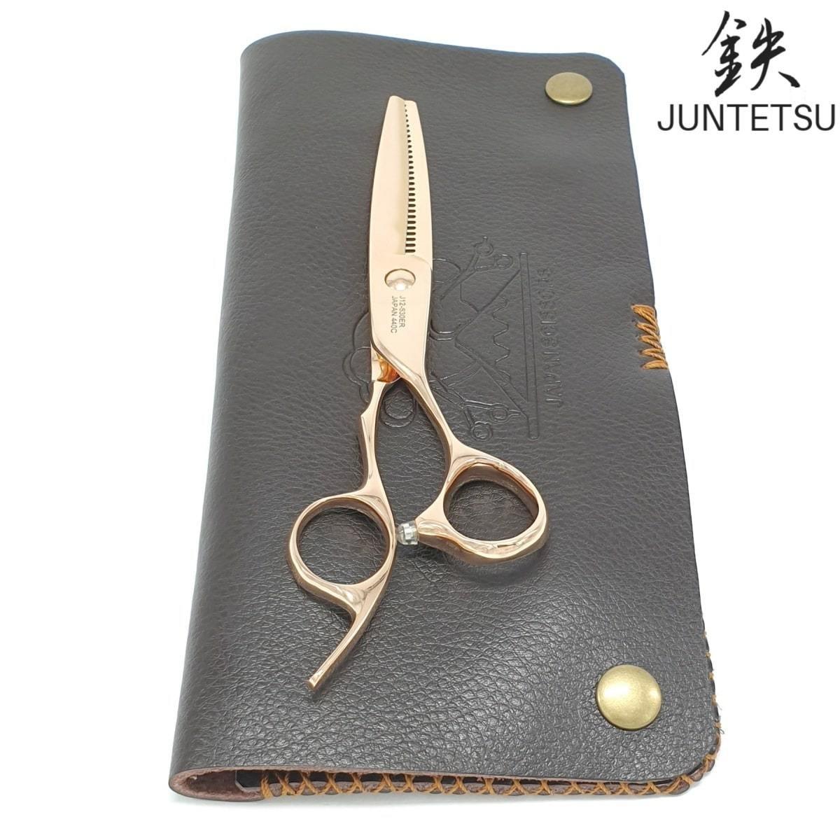 Juntetsu Rose Gold Thinning Scissors - Japan Scissors