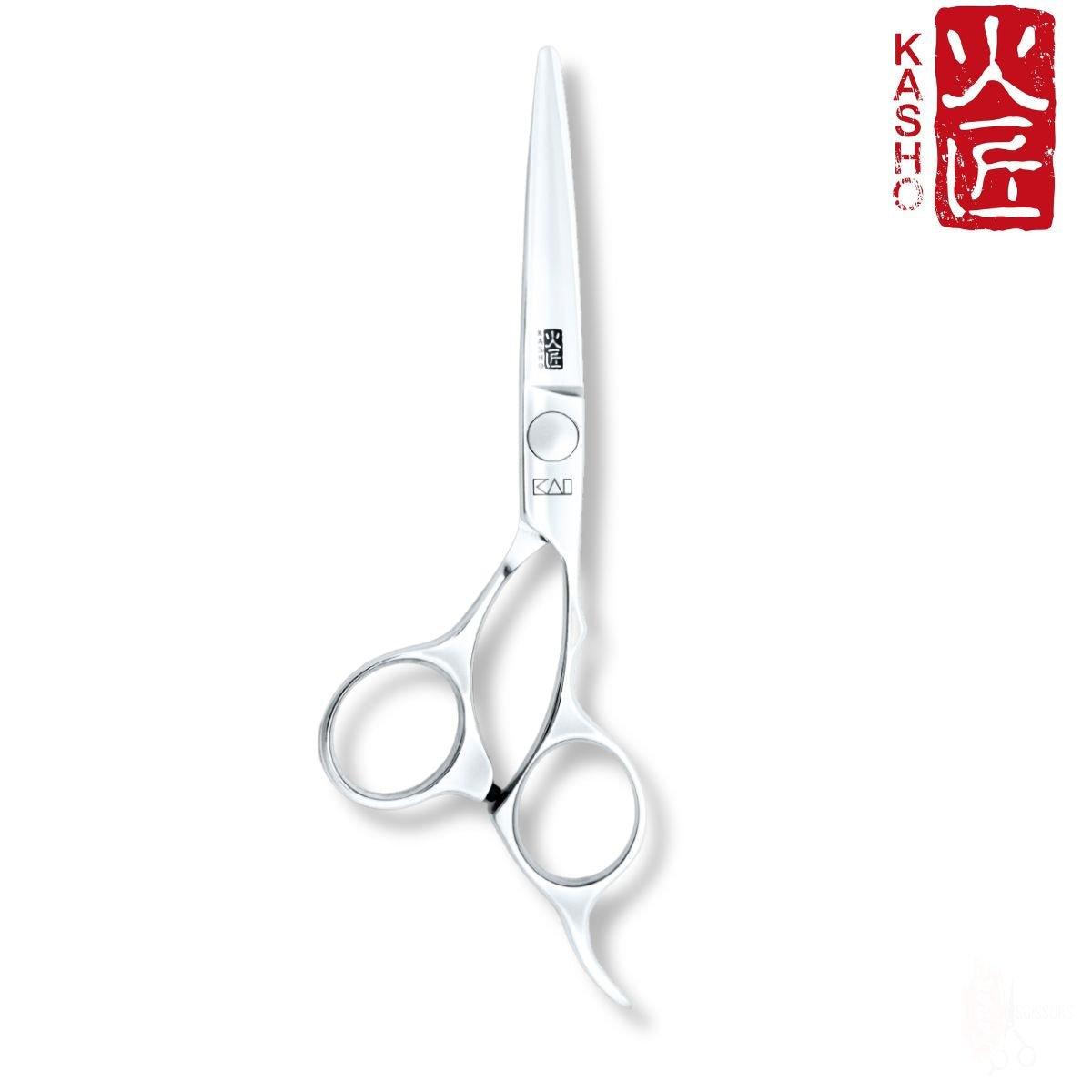 Kasho Chrome Offset Hair Cutting Scissors - Japan Scissors