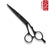 Kasho Damascus Black Offset Hair Cutting Scissors - Japan Scissors