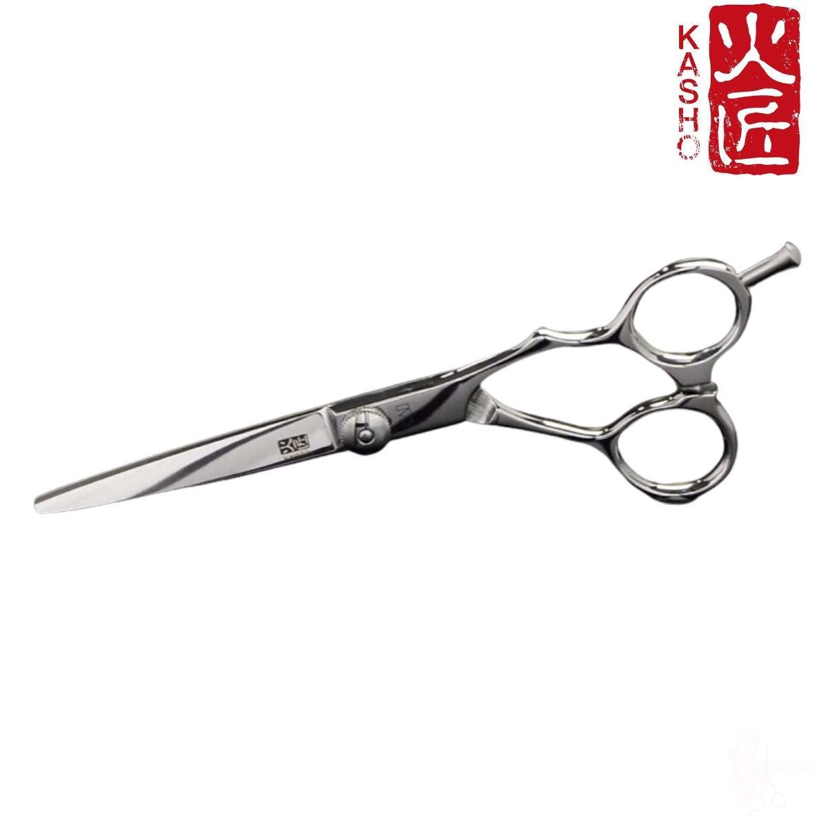 Kasho Green Semi-Offset Hair Cutting Scissors - Japan Scissors