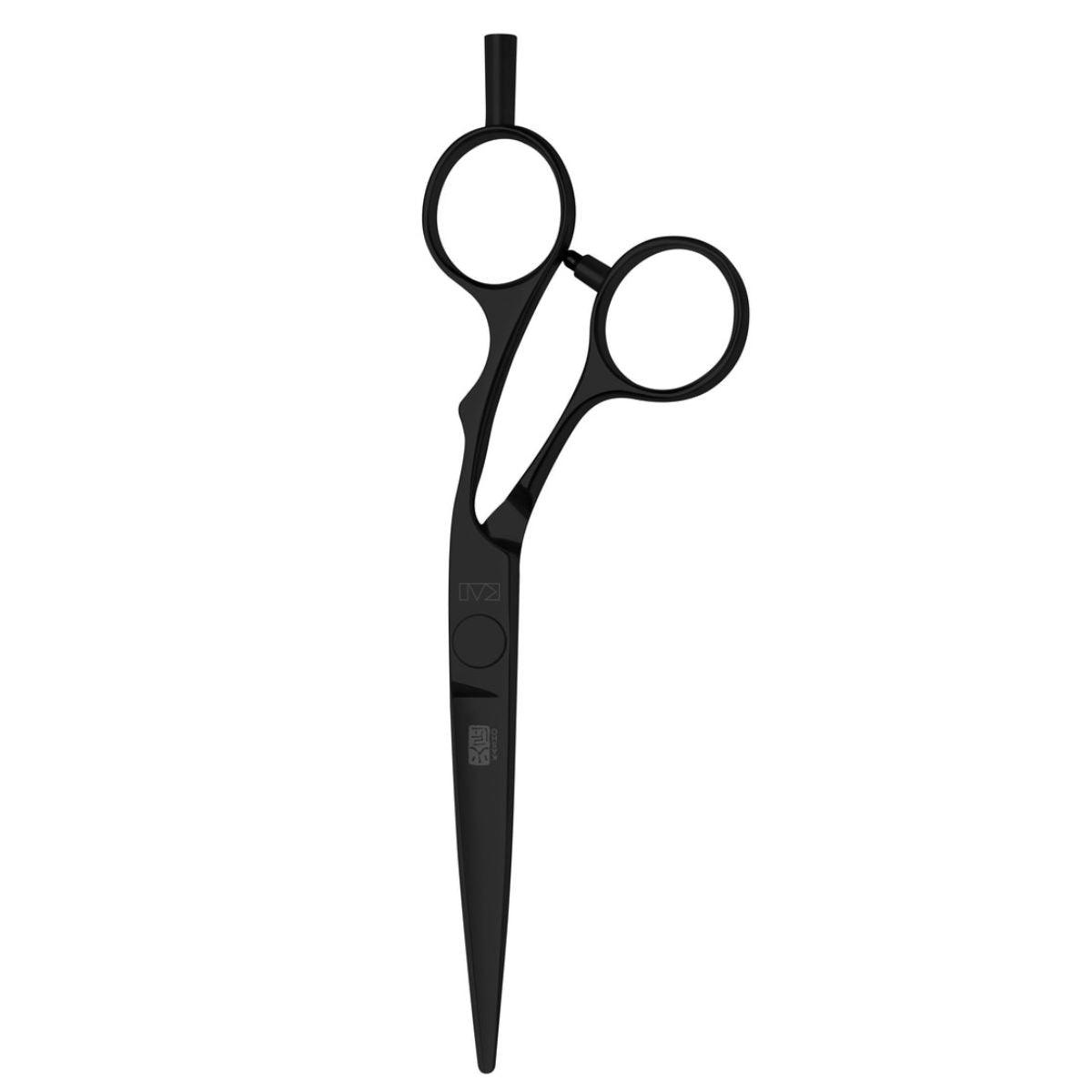 Kasho Silver Offset: BLACK Hair Cutting Scissors - Japan Scissors