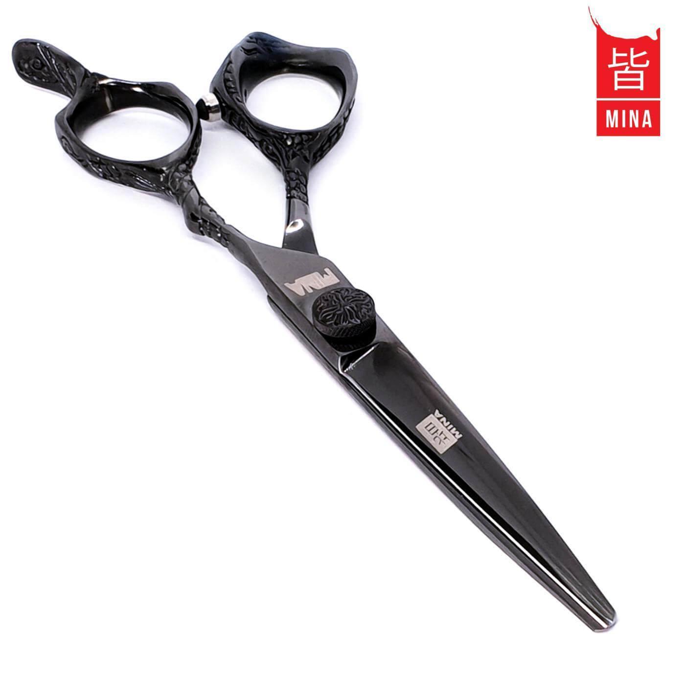 Mina Ash Black Cutting & Thinning Scissors Set - Japan Scissors