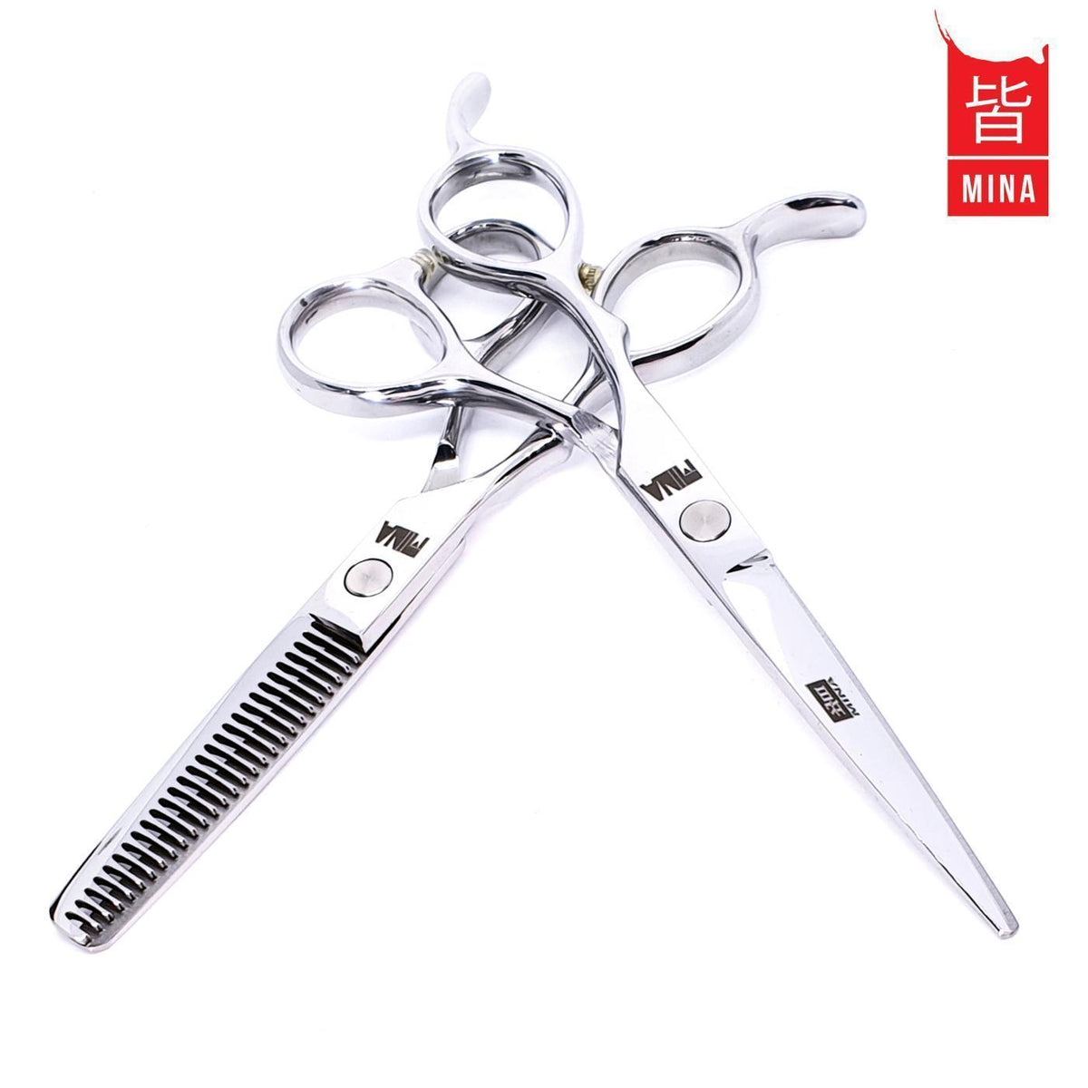 Mina Jay Lefty Cutting &amp; Thinning Scissors Set - Japan Scissors