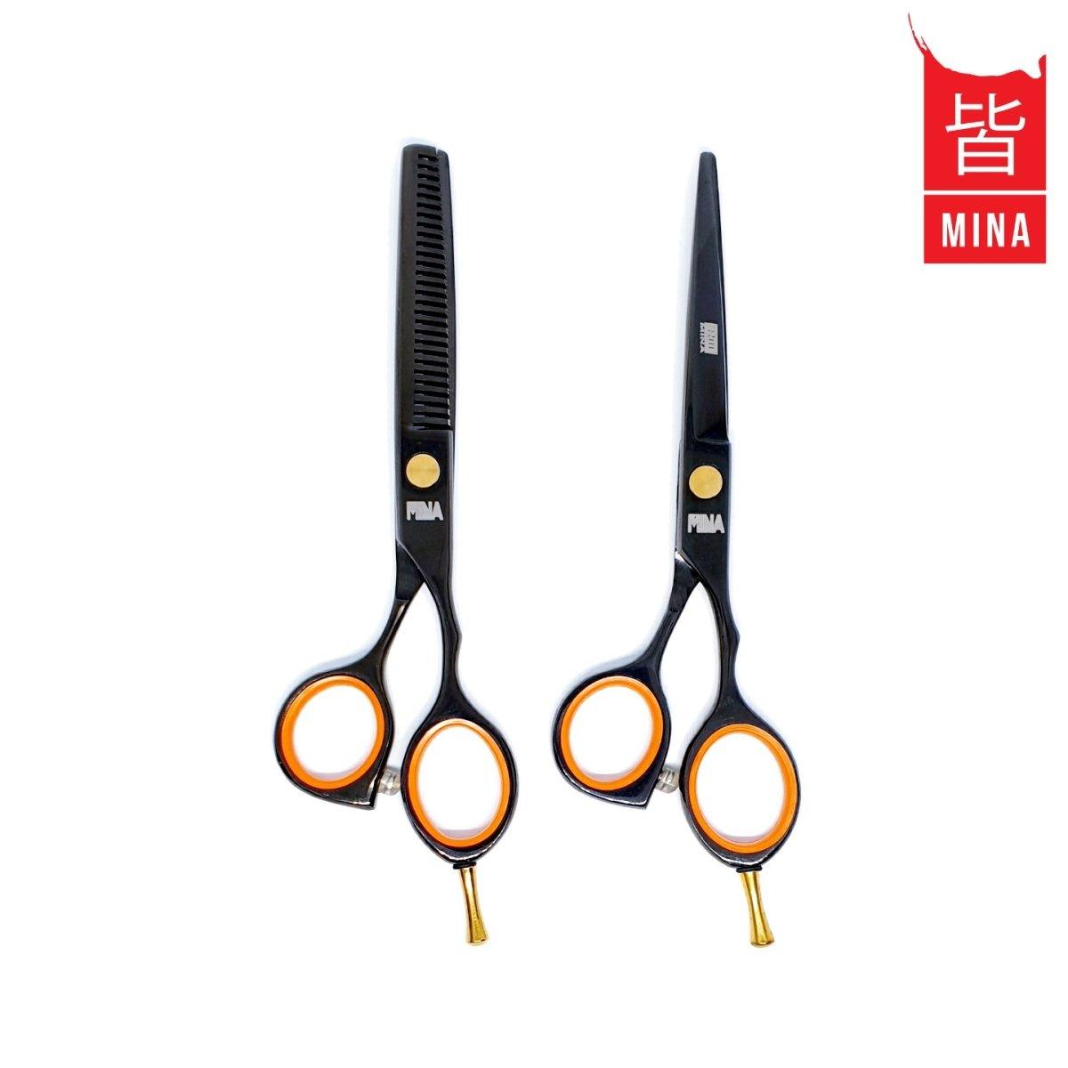 Mina Kuro Cutting &amp; Thinning Scissors Set - Japan Scissors