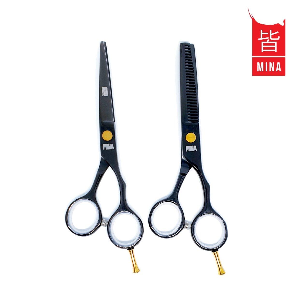 Mina Traditional Cutting &amp; Thinning Scissors Set - Japan Scissors